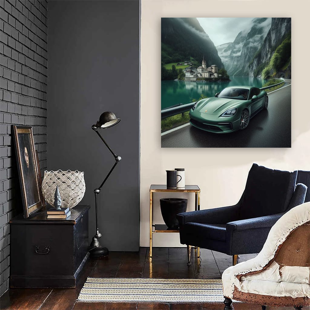 Porsche Panamera River Wall Art