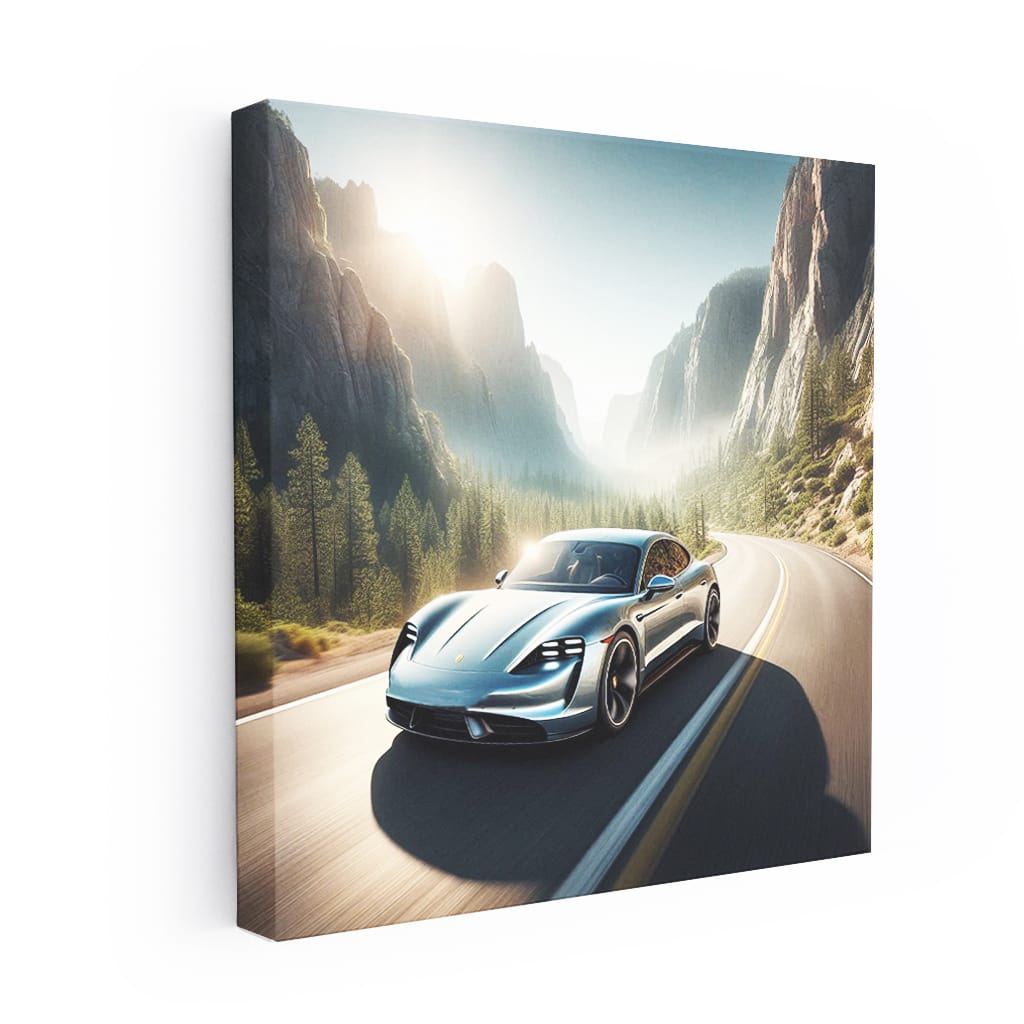 Porsche Taycan Canyon Wall Art