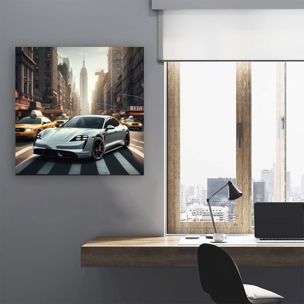 Porsche Taycan New Yo Wall Art