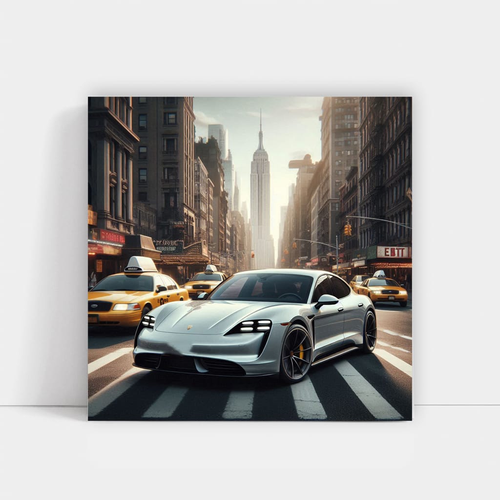 Porsche Taycan New Yo Wall Art