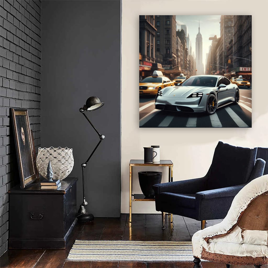 Porsche Taycan New Yo Wall Art