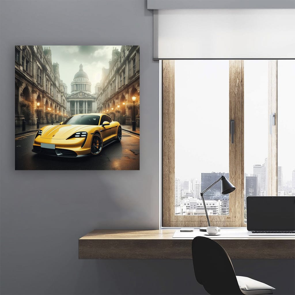 Porsche Taycan Turbo S Lond Wall Art