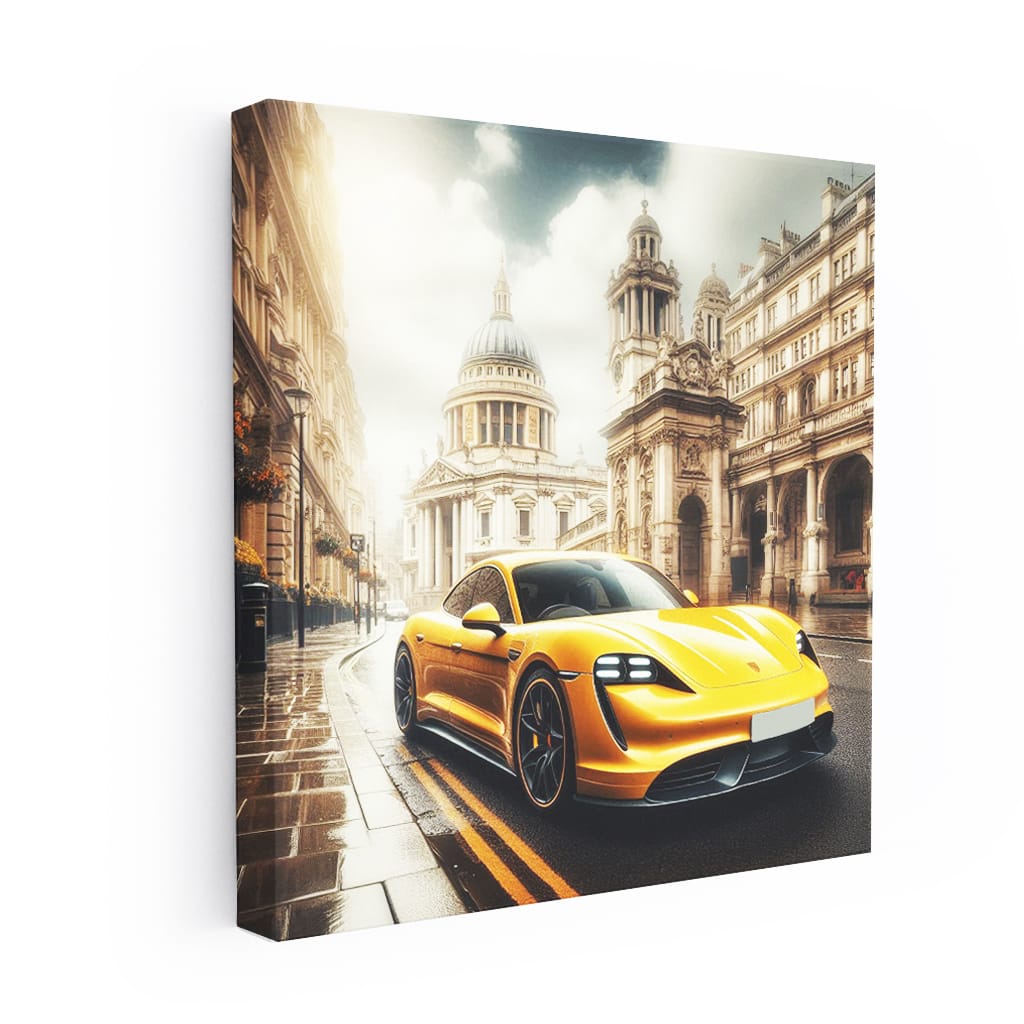 Porsche Taycan Turbo S London Wall Art