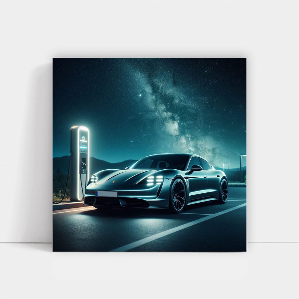 Porsche Taycan Turbo S Nig Wall Art