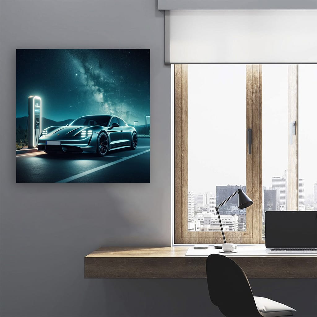 Porsche Taycan Turbo S Nig Wall Art