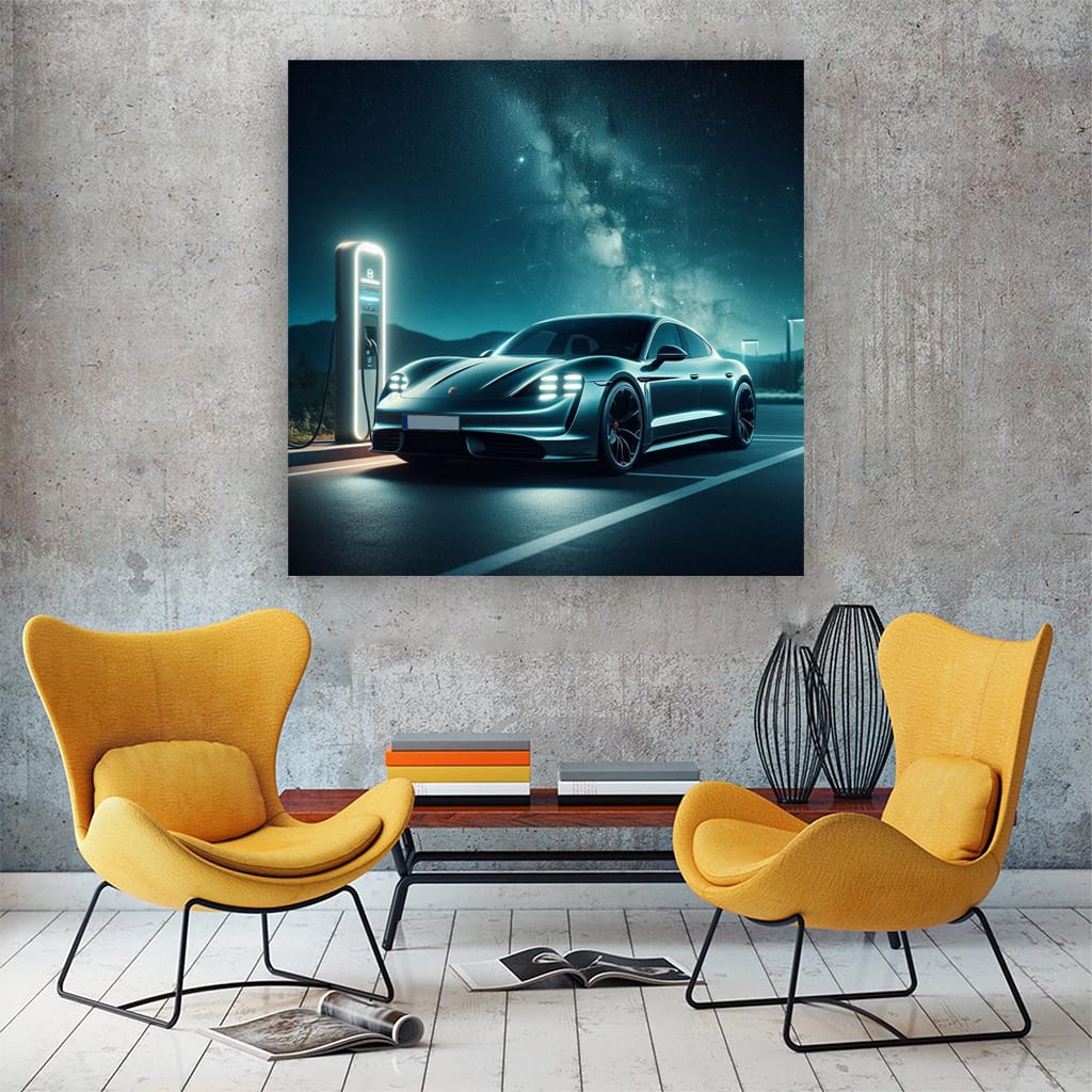 Porsche Taycan Turbo S Nig Wall Art