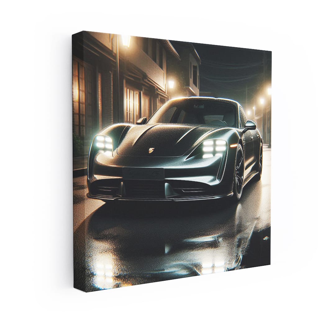 Porsche Taycan Turbo S Night Wall Art