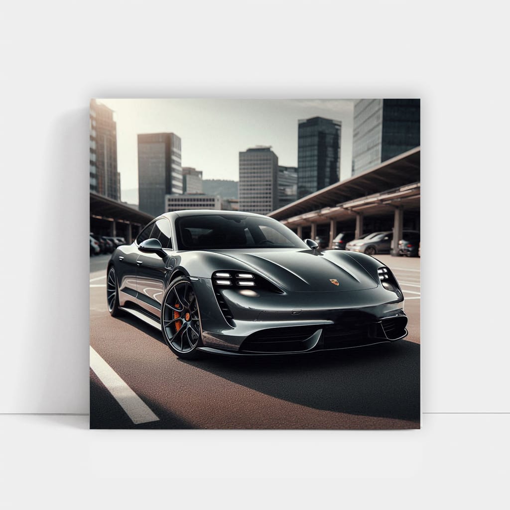 Porsche Taycan Turbo S Parki Wall Art