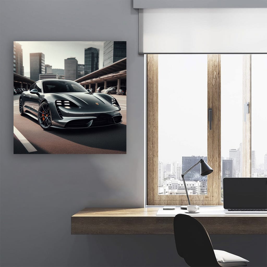 Porsche Taycan Turbo S Parki Wall Art