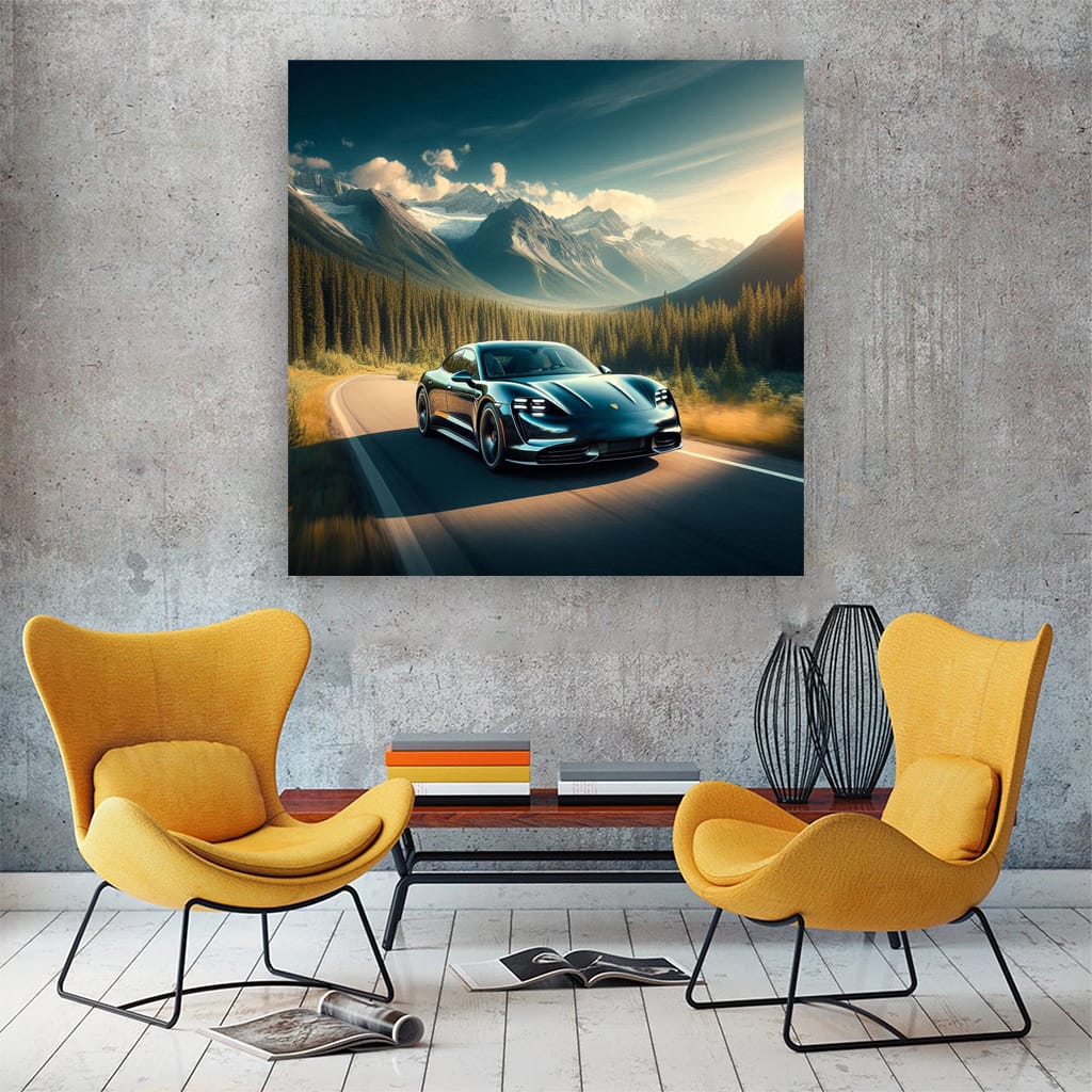 Porsche Taycan Vall Wall Art