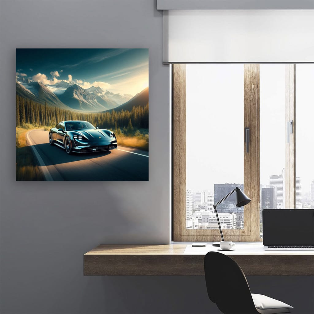 Porsche Taycan Vall Wall Art