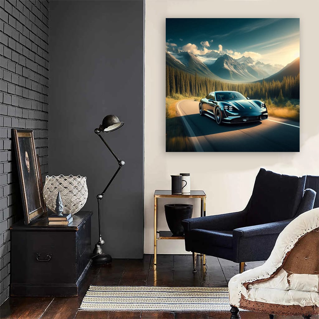 Porsche Taycan Vall Wall Art