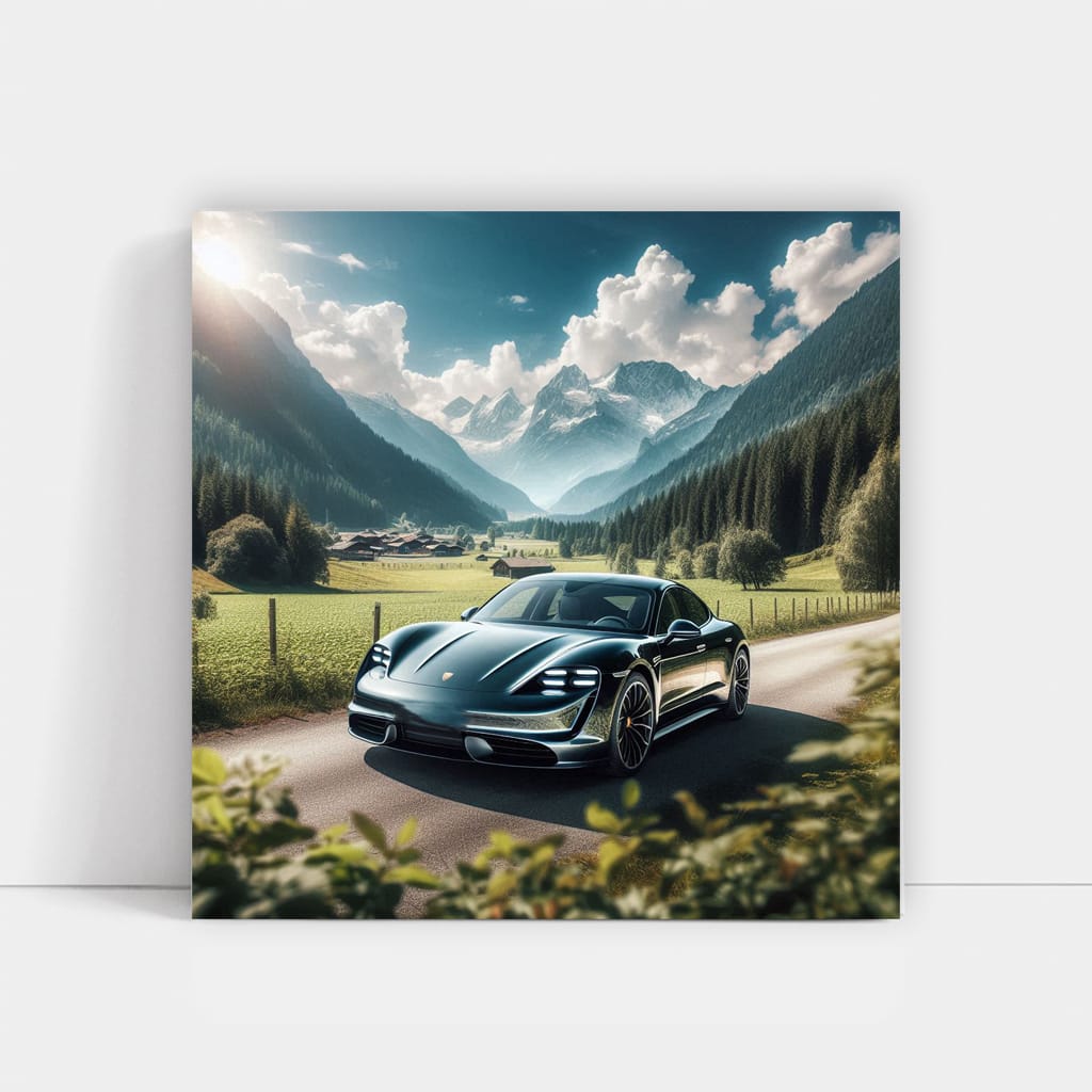 Porsche Taycan Valley Wall Art