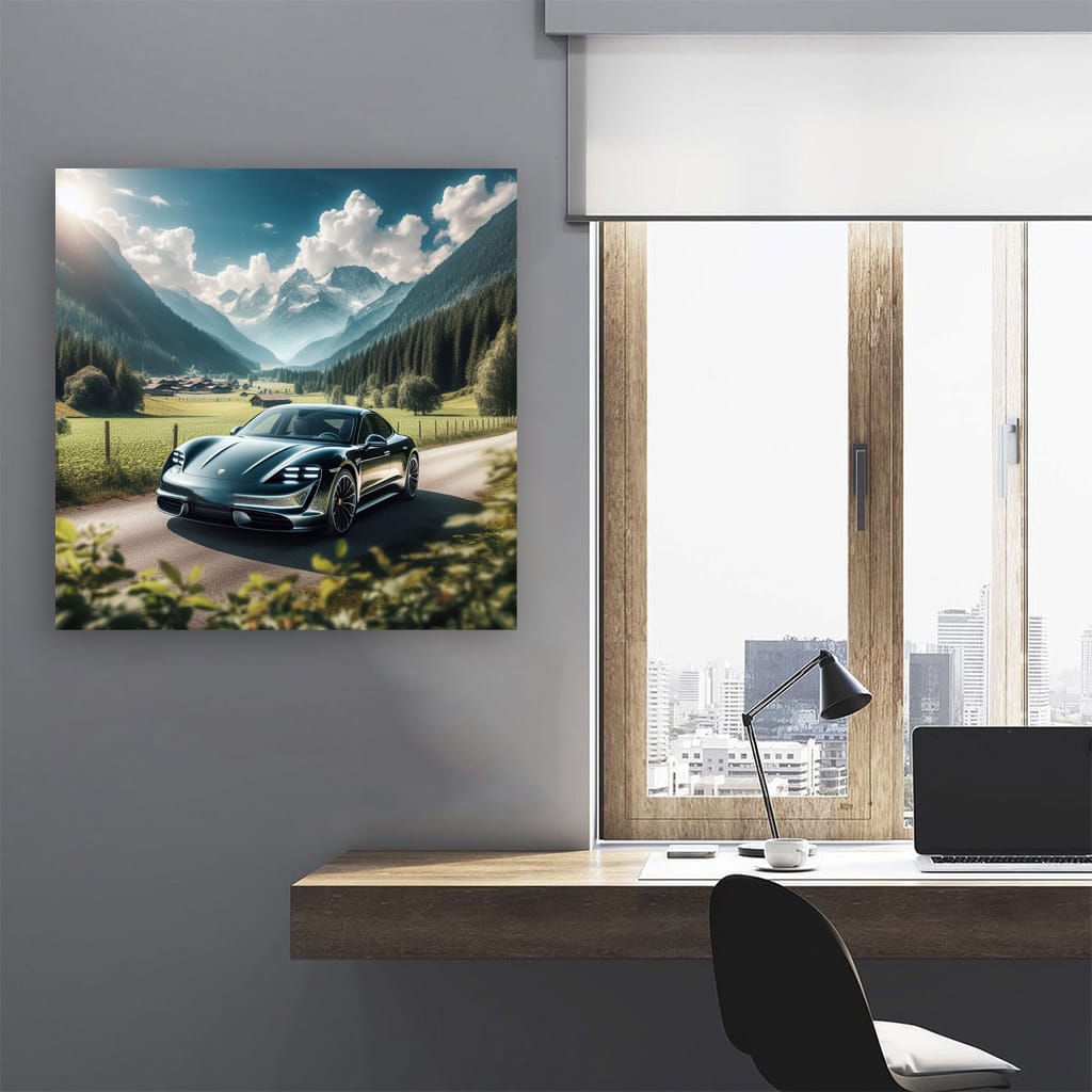 Porsche Taycan Valley Wall Art