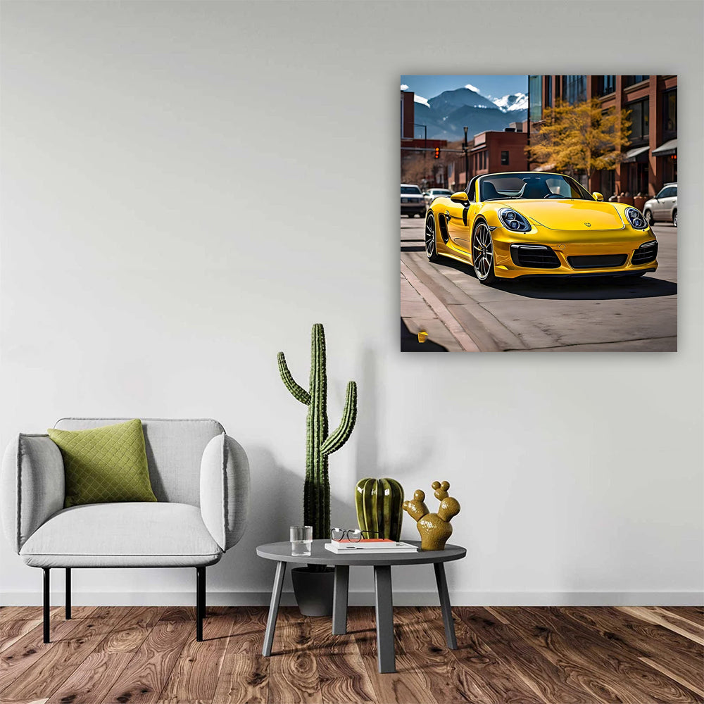 Yellow Porsche Boxster in Denver CO - Sporty Elegance