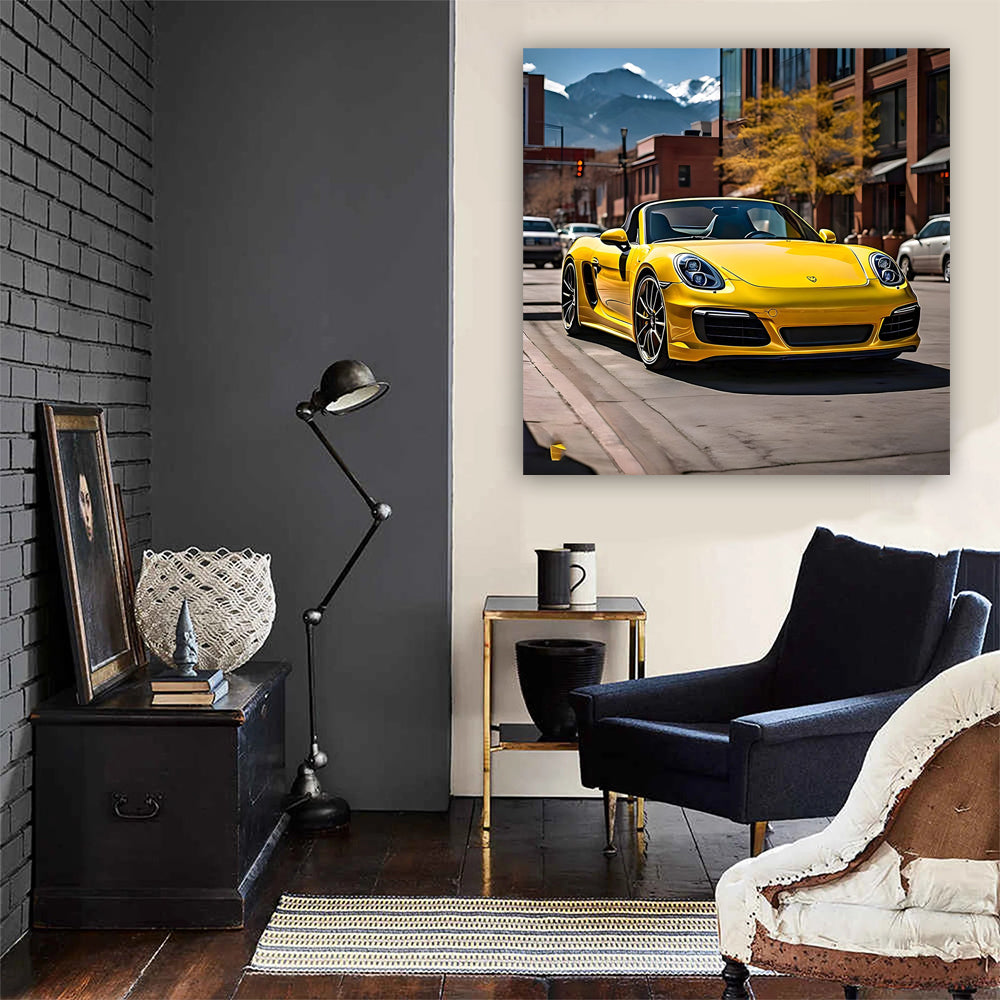 Yellow Porsche Boxster in Denver CO - Sporty Elegance