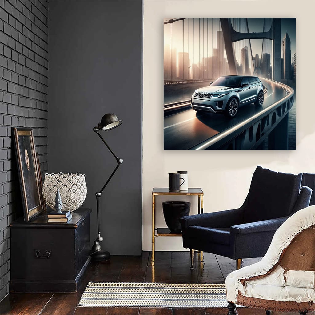Range Rover Evoque on Bridge - Luxury and Elegance