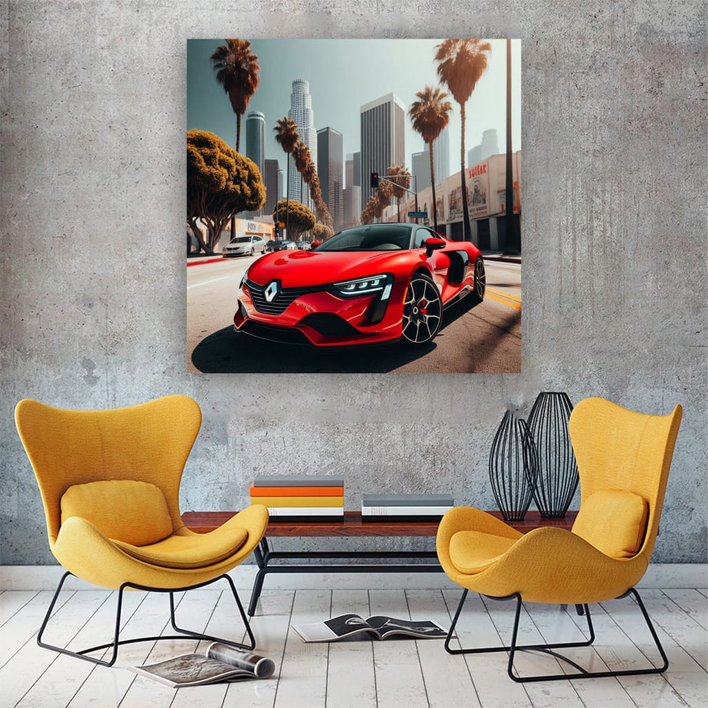 Renault Sport Los Angel Wall Art