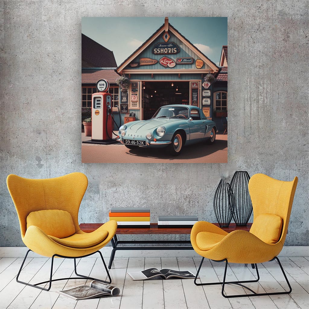 Vintage Renault Sport Style - Classic Elegance in Motion