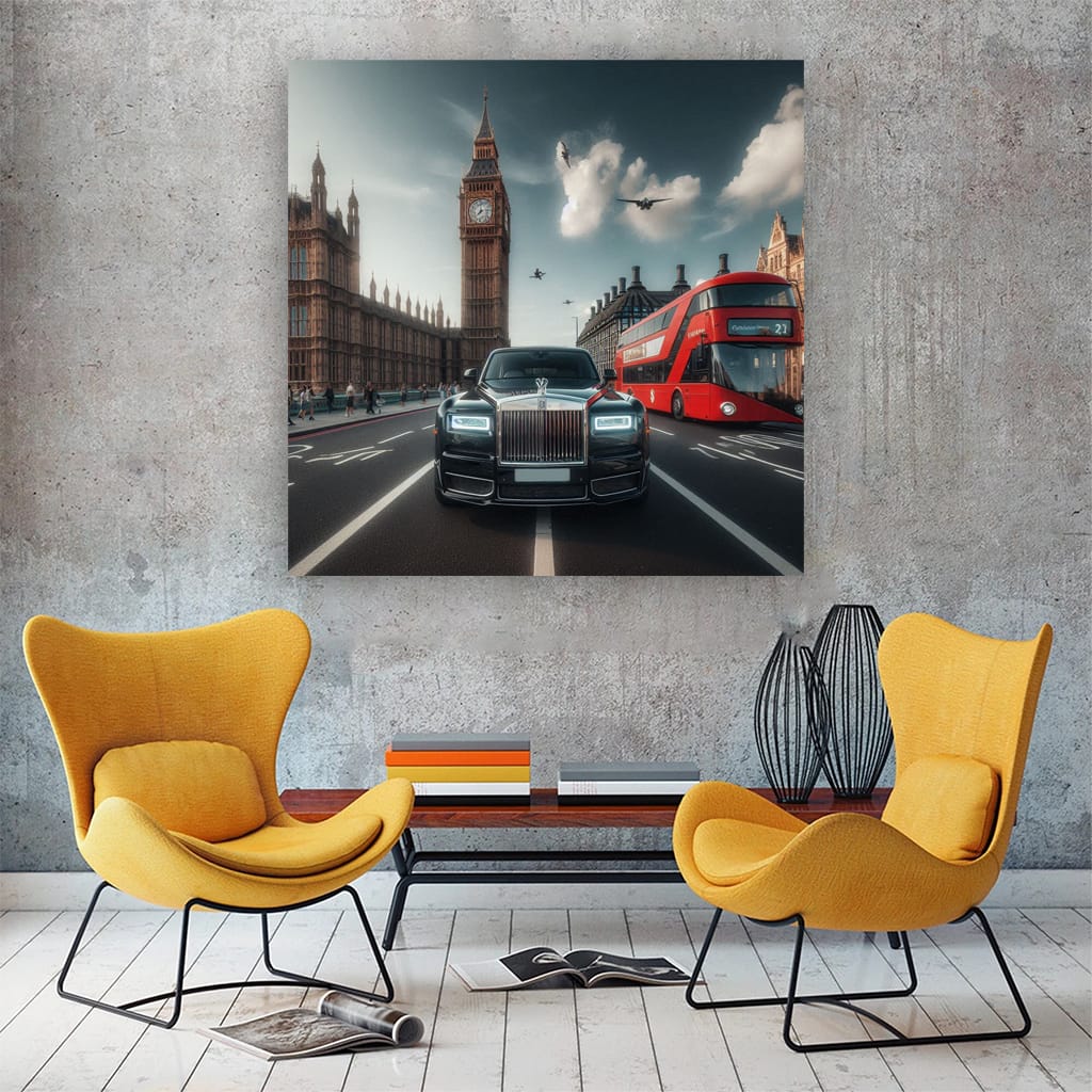 Rollsroyce Cullinan London Wall Art