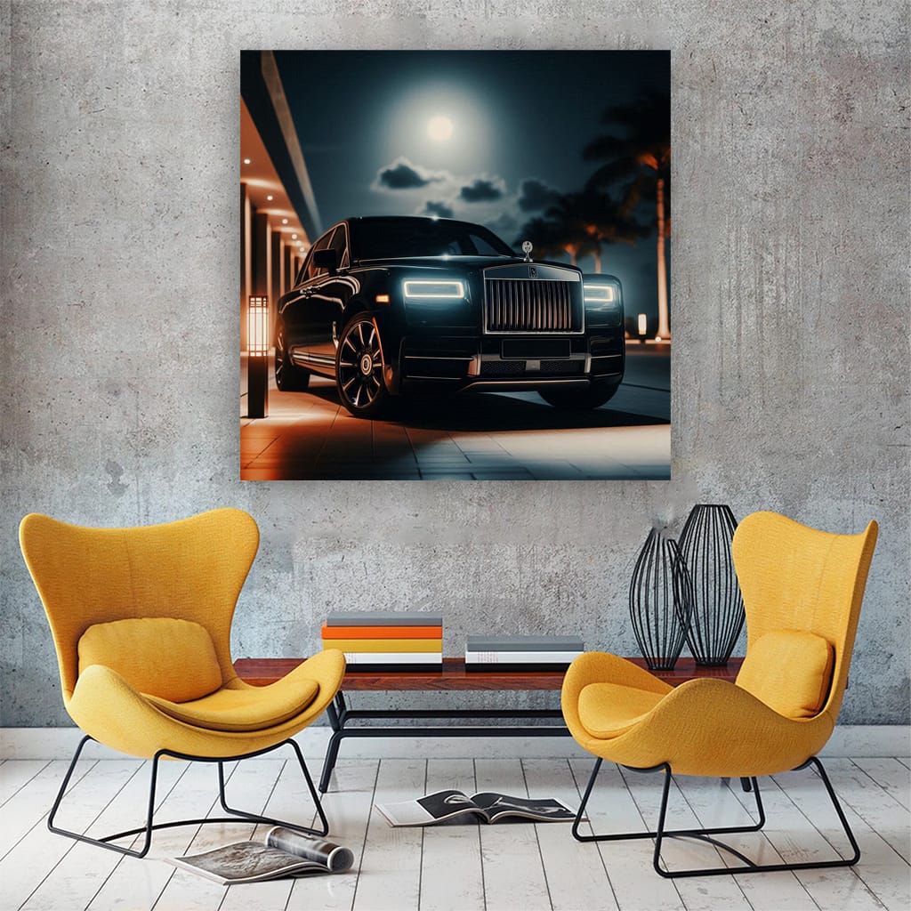 Rollsroyce Cullinan Night Wall Art