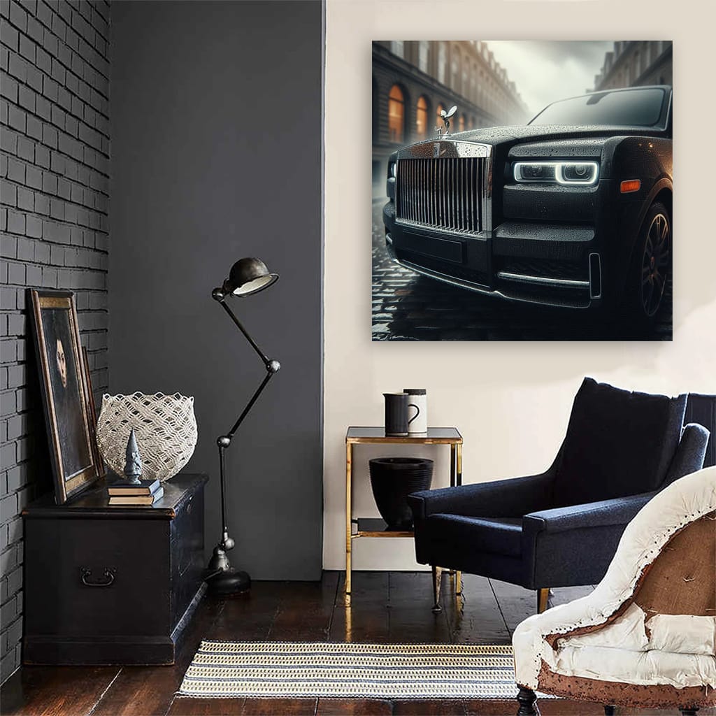 Rollsroyce Cullinan Overcast Weather Wall Art