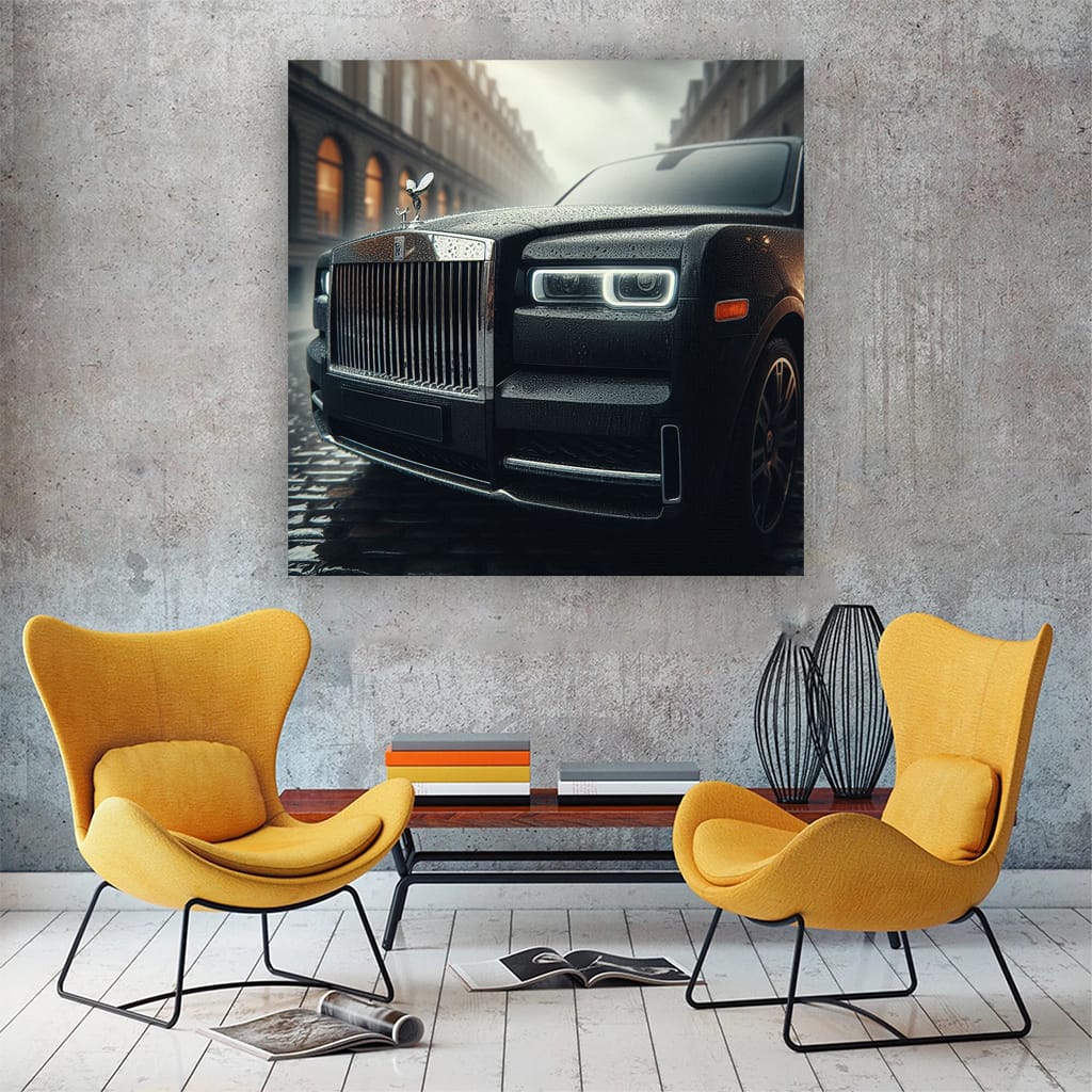 Rollsroyce Cullinan Overcast Weather Wall Art