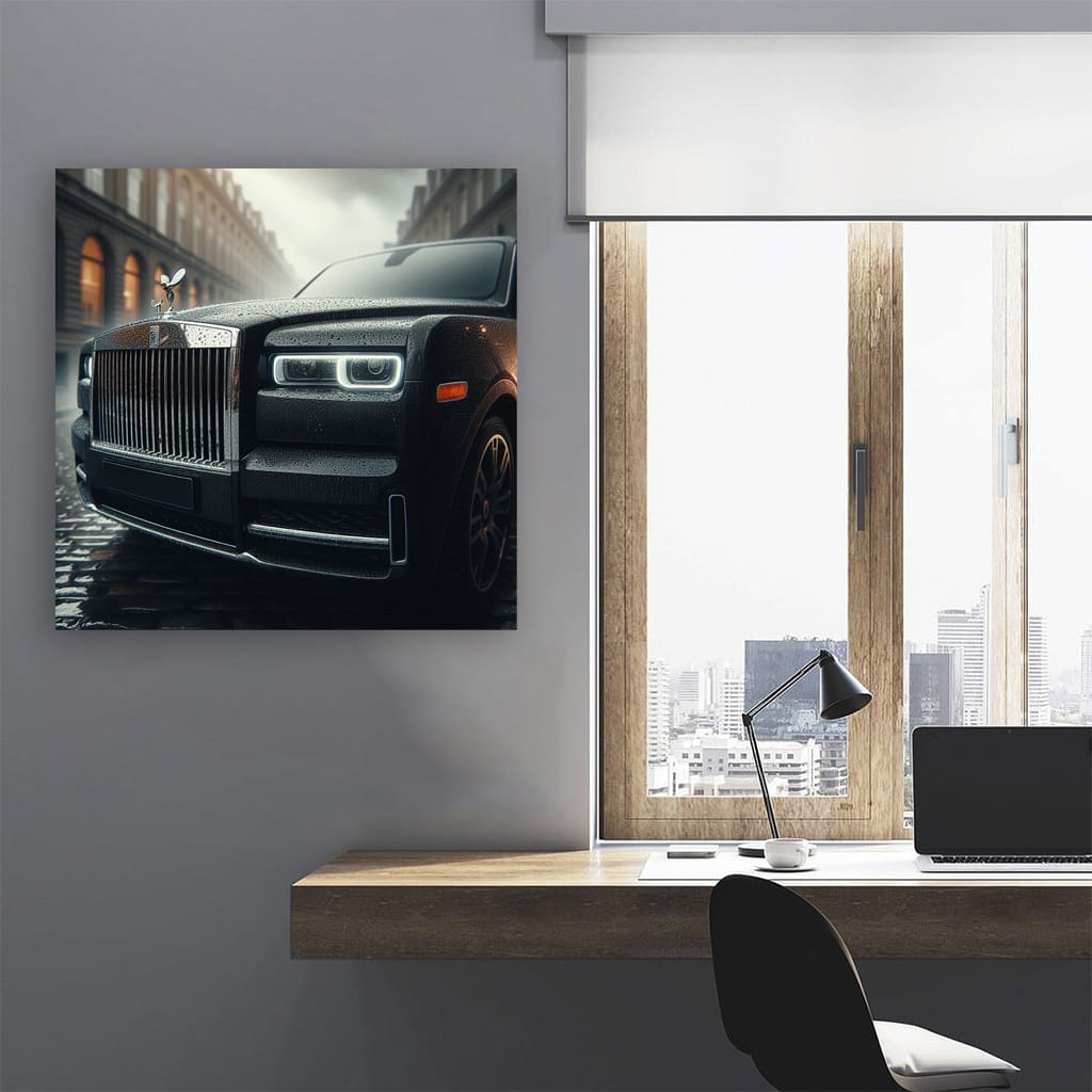 Rollsroyce Cullinan Overcast Weather Wall Art