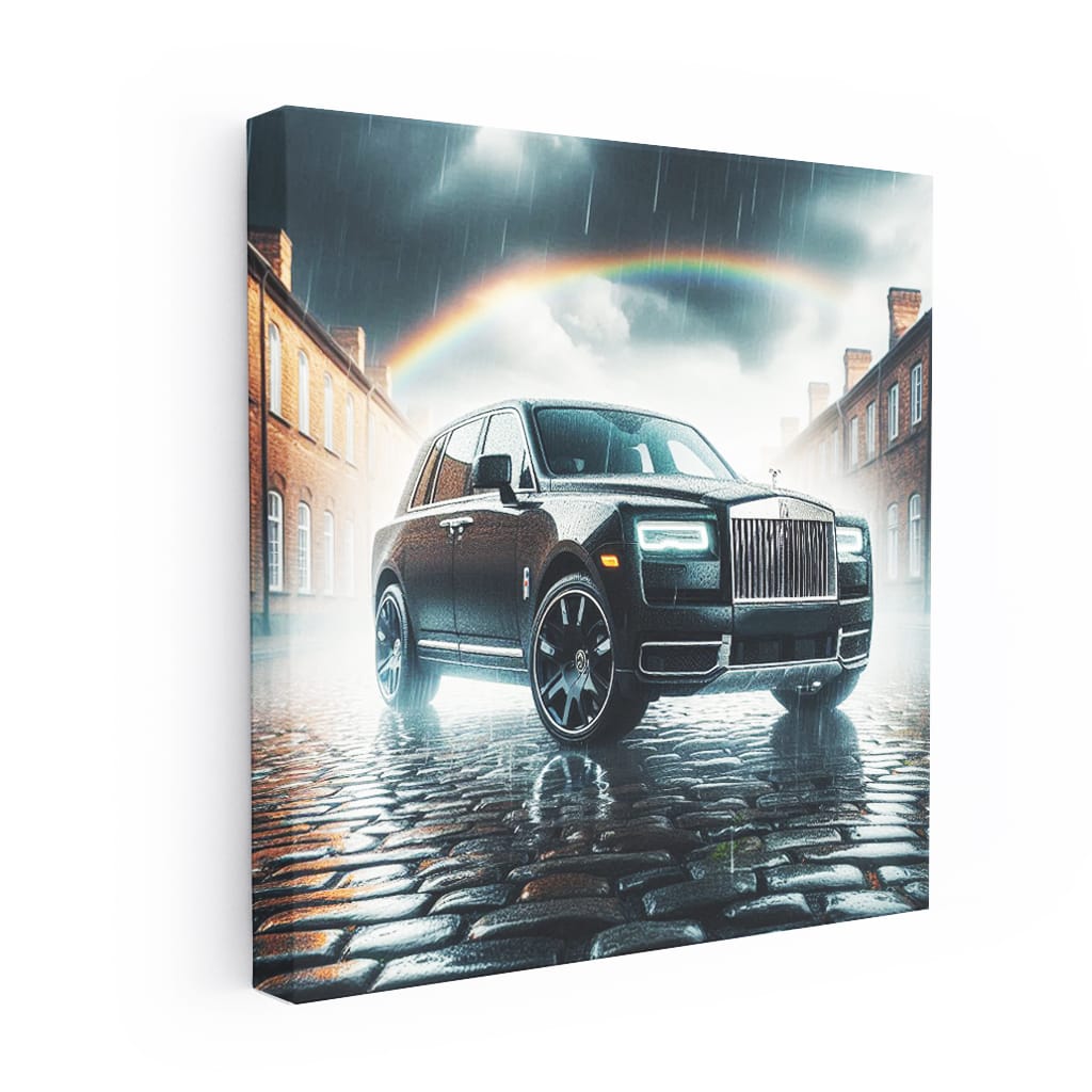 Rollsroyce Cullinan Rainy Weath Wall Art