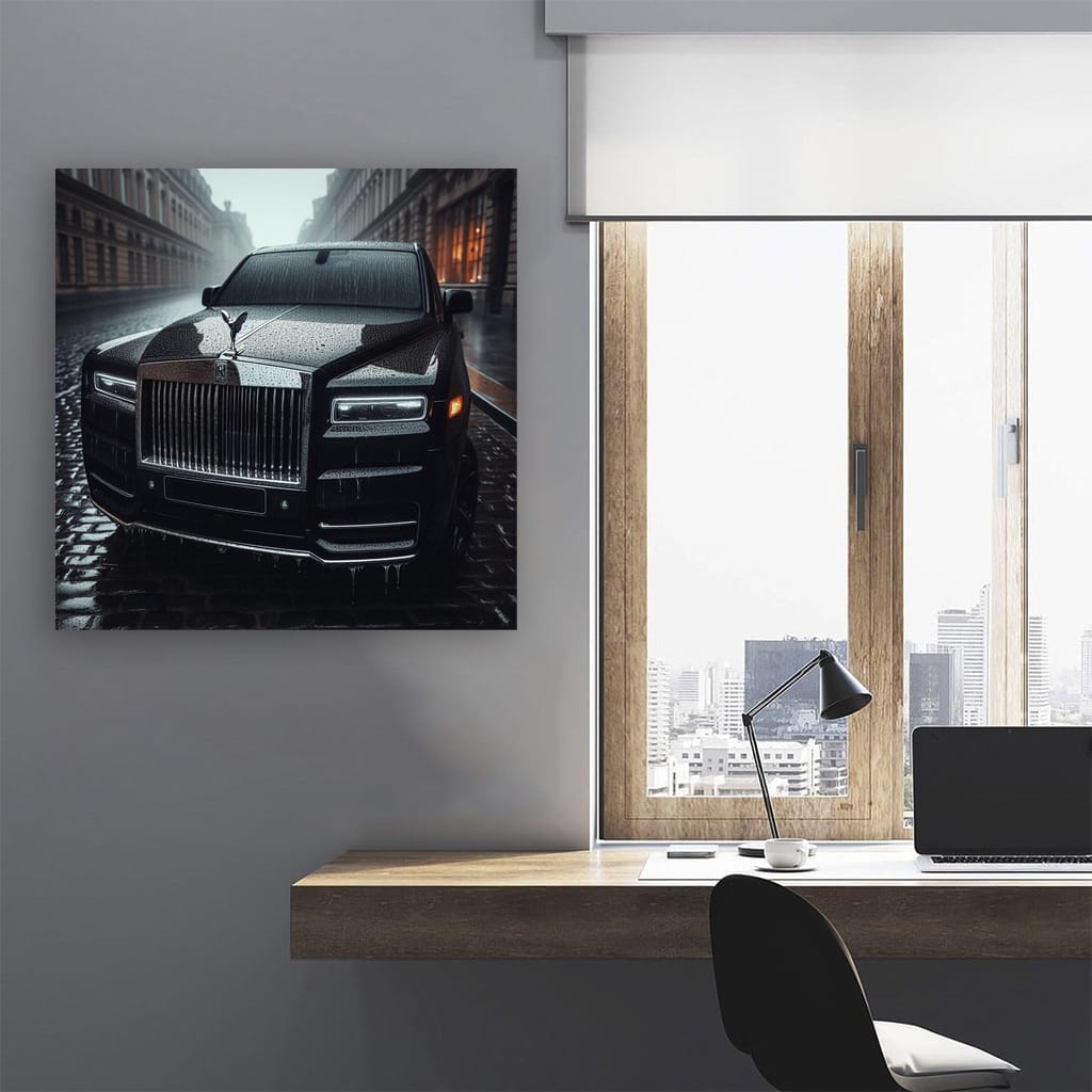 Rollsroyce Cullinan Rainy Weather Wall Art