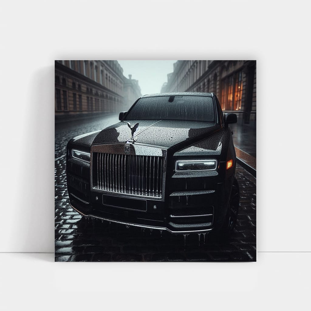 Rollsroyce Cullinan Rainy Weather Wall Art