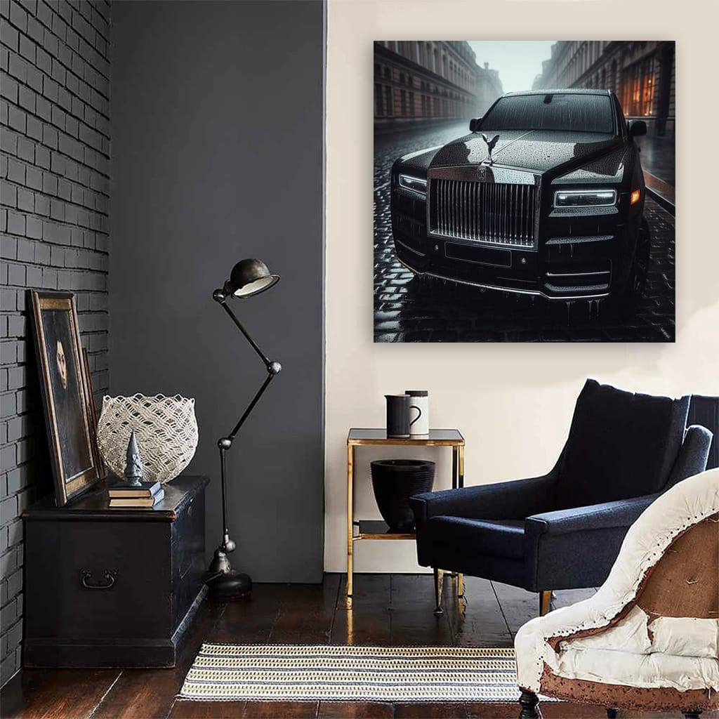 Rollsroyce Cullinan Rainy Weather Wall Art