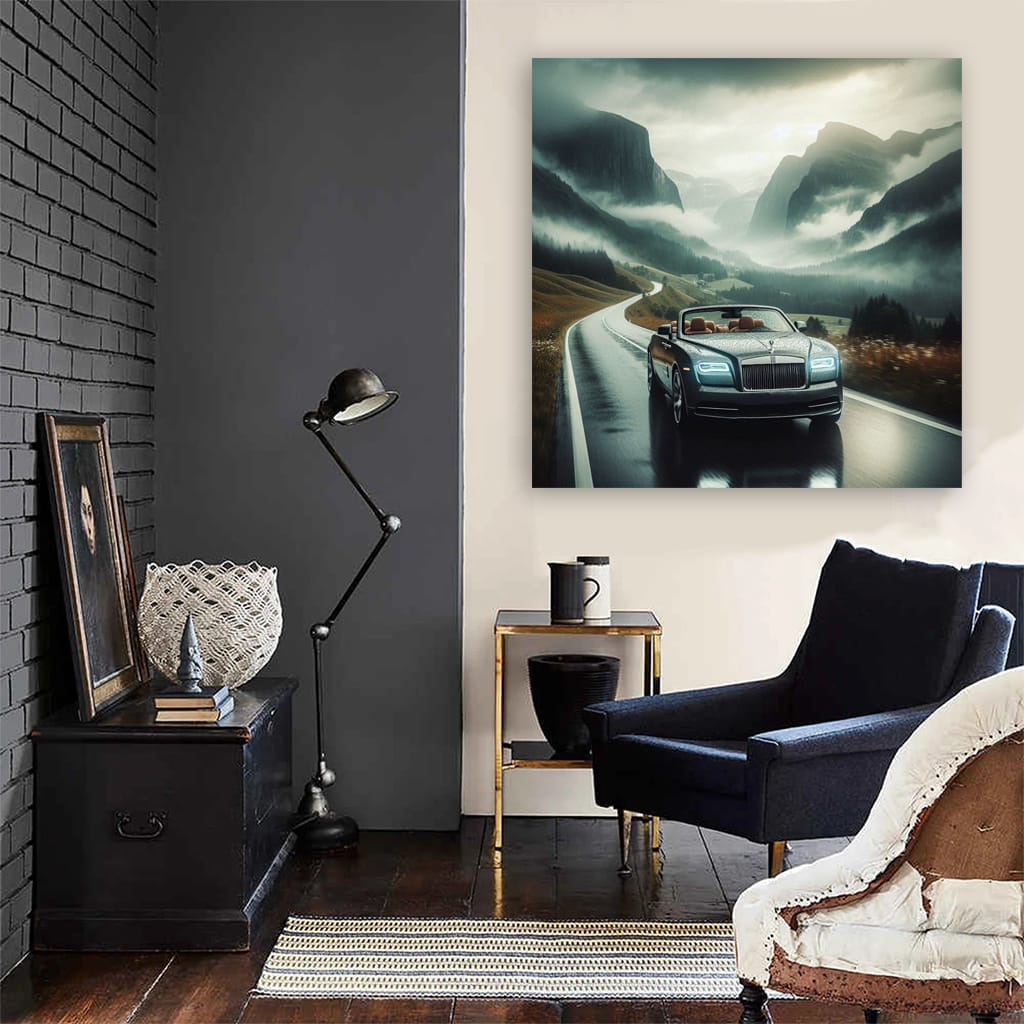 Rollsroyce Dawn Overcast Weather Wall Art