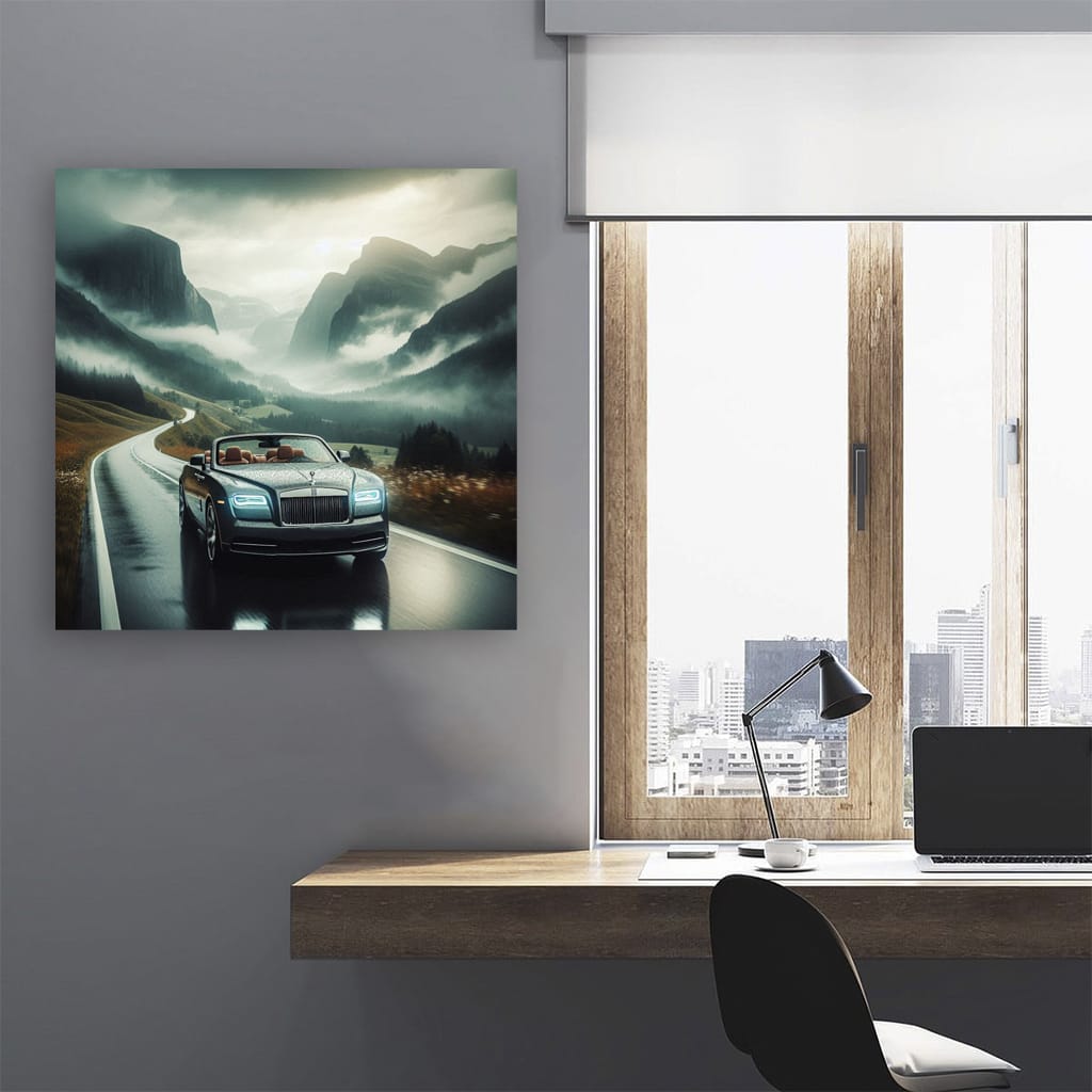 Rollsroyce Dawn Overcast Weather Wall Art