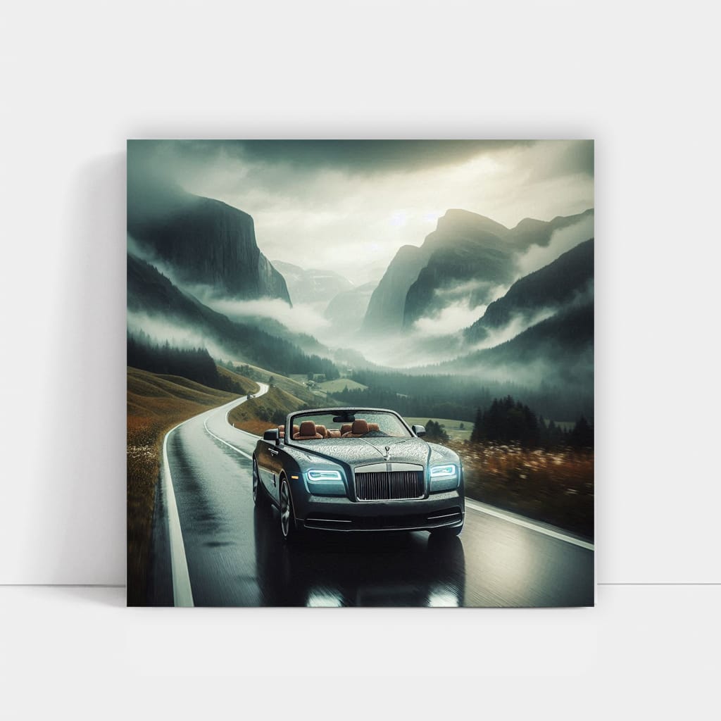 Rollsroyce Dawn Overcast Weather Wall Art