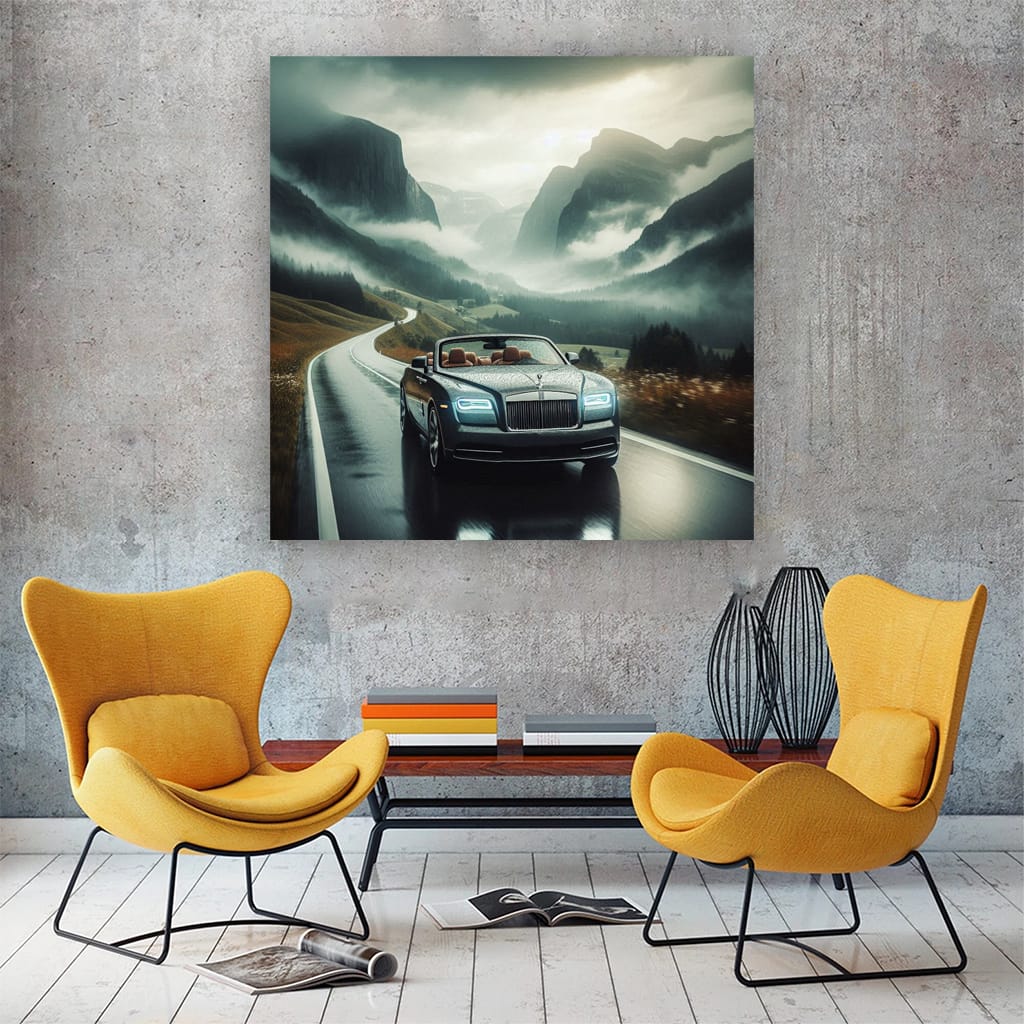 Rollsroyce Dawn Overcast Weather Wall Art