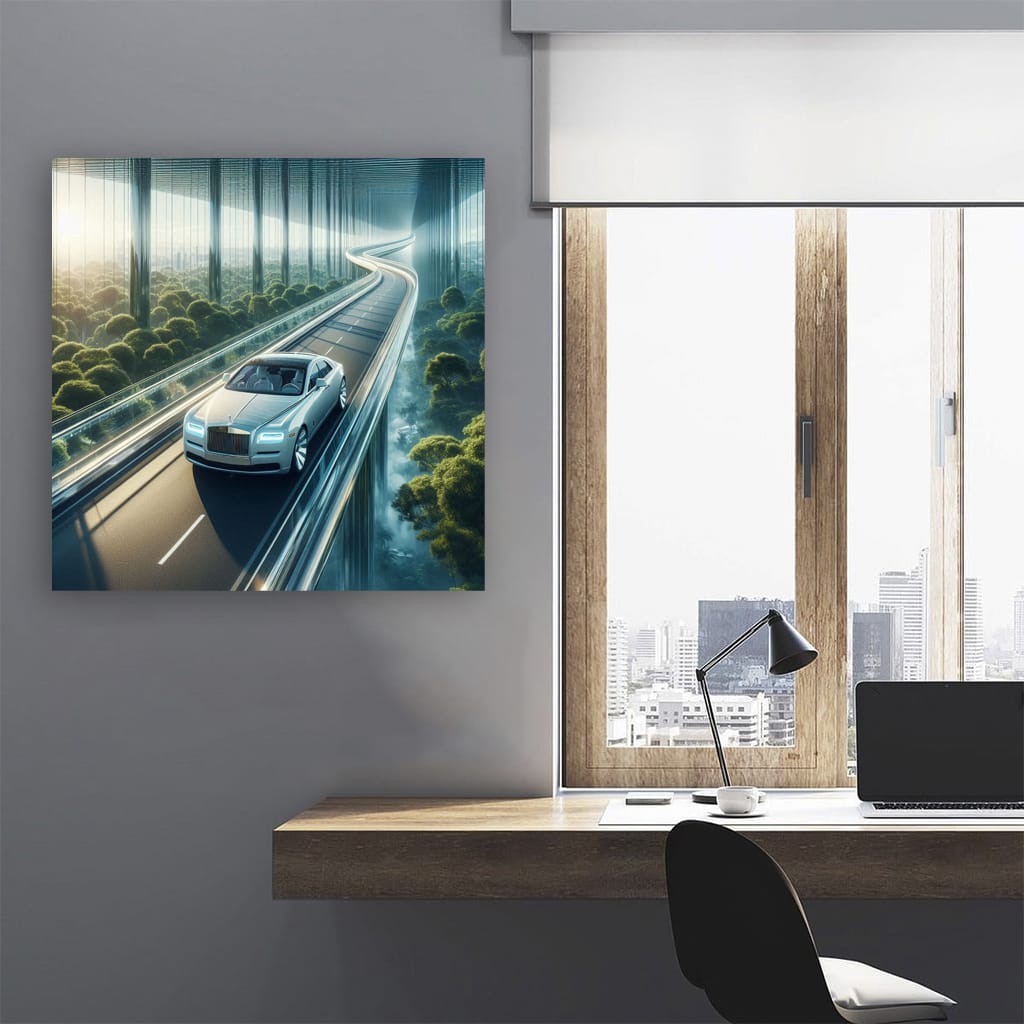 Rolls-Royce Ghost on Bridge - Elegance in Motion