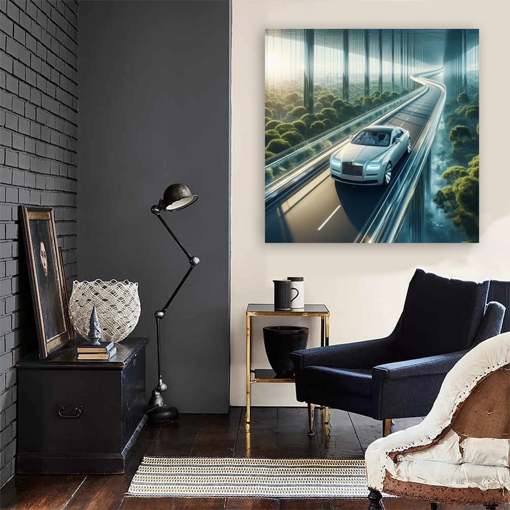Rolls-Royce Ghost on Bridge - Elegance in Motion