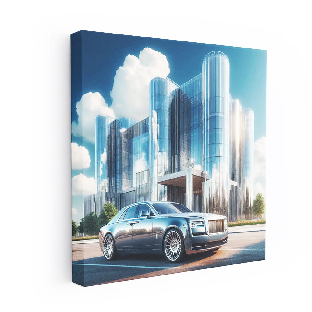 Rollsroyce Ghost Buildi Wall Art