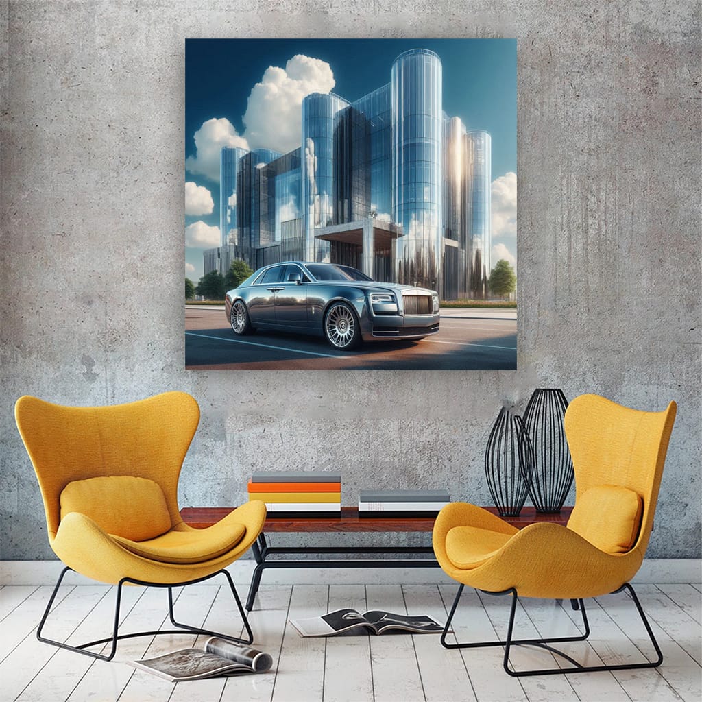 Rollsroyce Ghost Buildi Wall Art