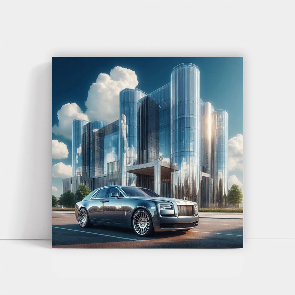 Rollsroyce Ghost Buildi Wall Art