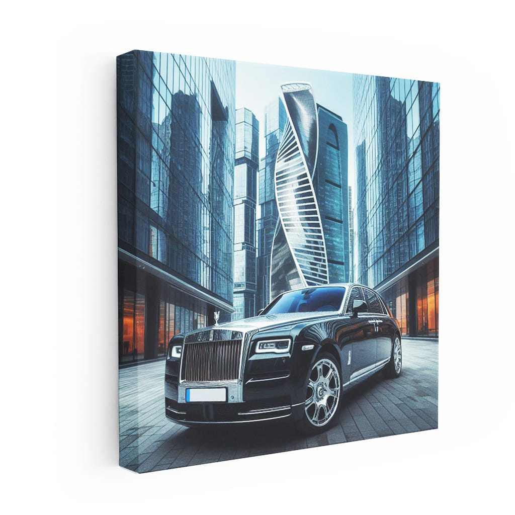 Rollsroyce Ghost Building Wall Art