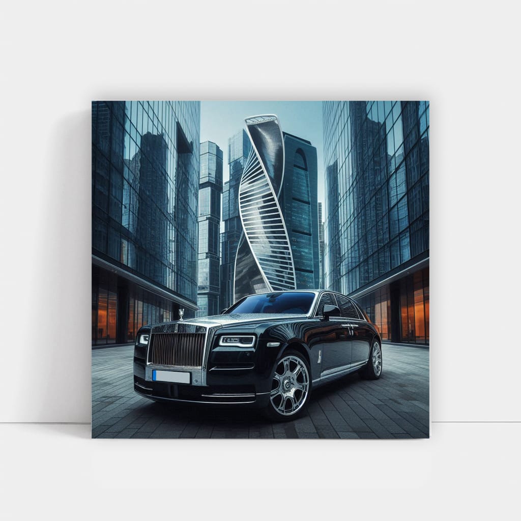 Rollsroyce Ghost Building Wall Art