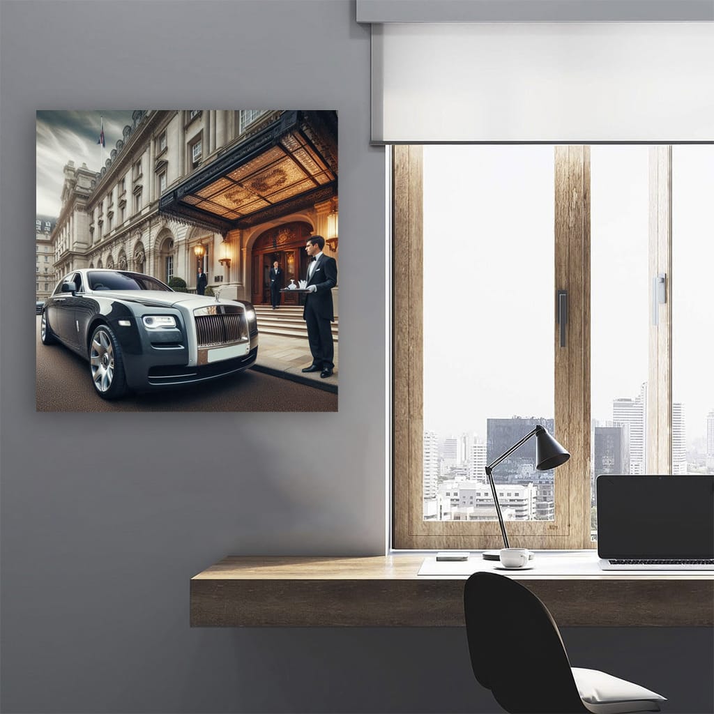 Rolls-Royce Ghost Parking - Elegant Luxury on Display