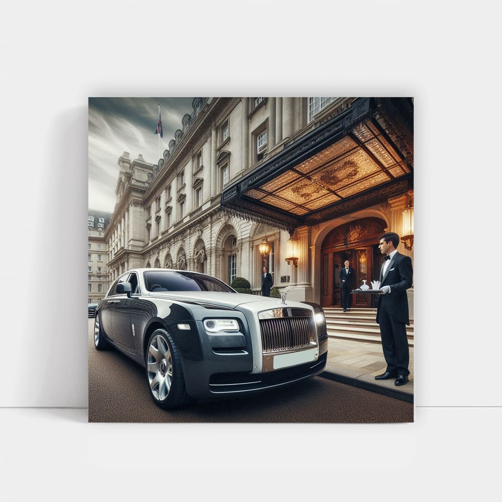Rolls-Royce Ghost Parking - Elegant Luxury on Display