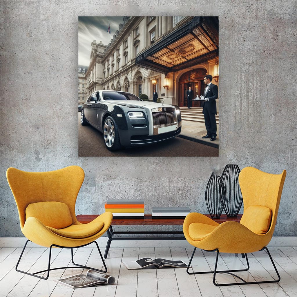 Rolls-Royce Ghost Parking - Elegant Luxury on Display