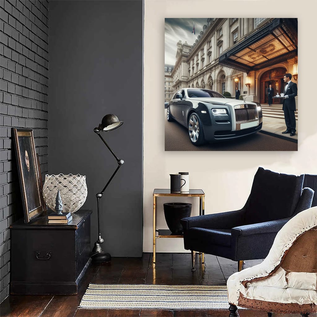 Rolls-Royce Ghost Parking - Elegant Luxury on Display