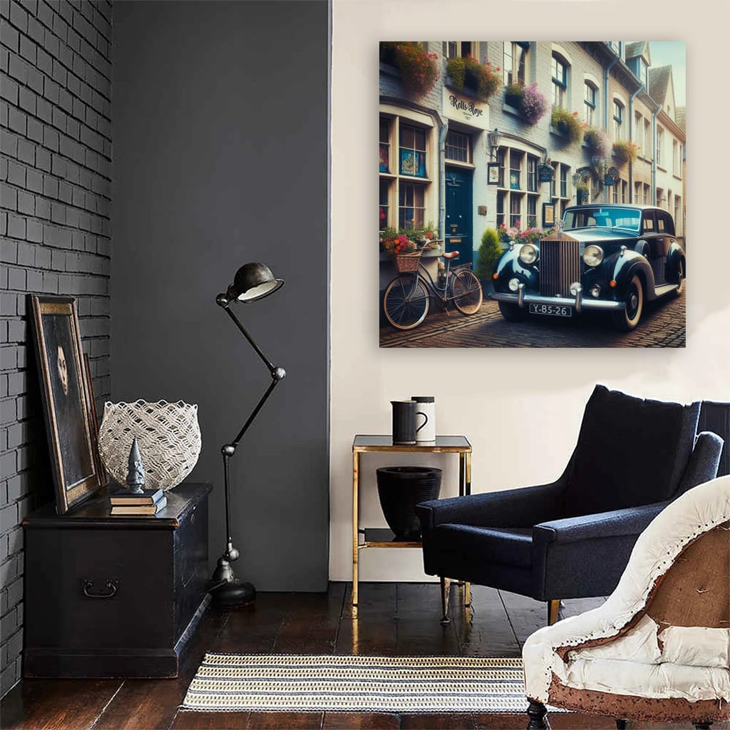 Rollsroyce Old Retro Parki Wall Art