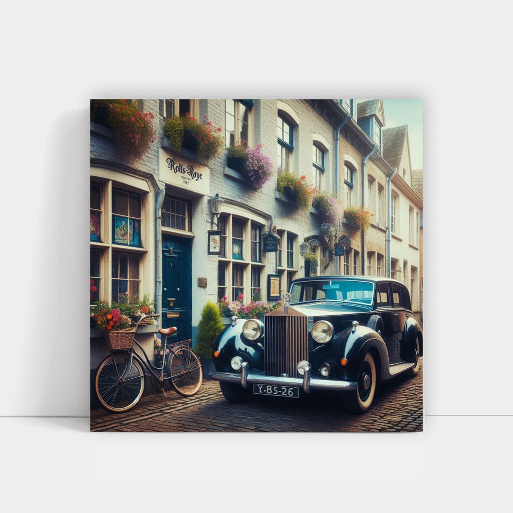 Rollsroyce Old Retro Parki Wall Art