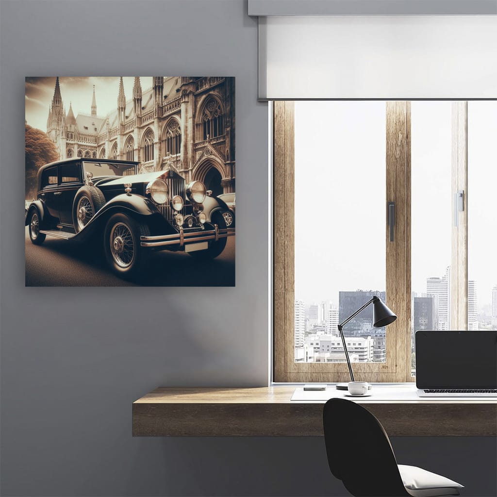 Vintage Rolls-Royce Retro Style - Timeless Elegance